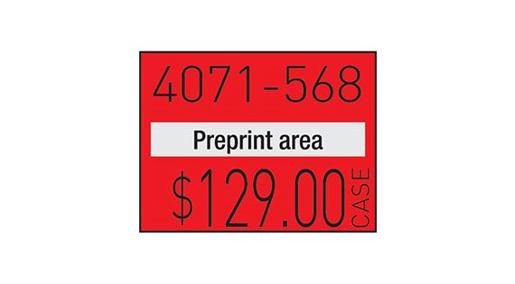 Image Pricing Gun Labels